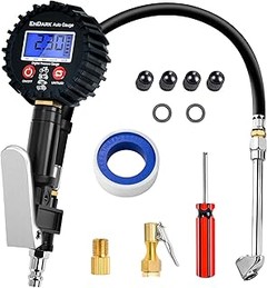 Instrucciones para usar un manómetro digital de neumáticos