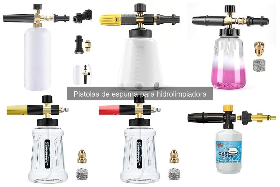 Accesorios Esenciales para Pistolas de Espuma de Hidrolimpiadora