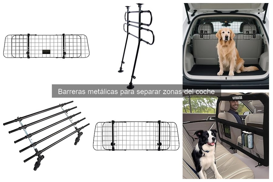 Alternativas a barreras metálicas para separar zonas del coche