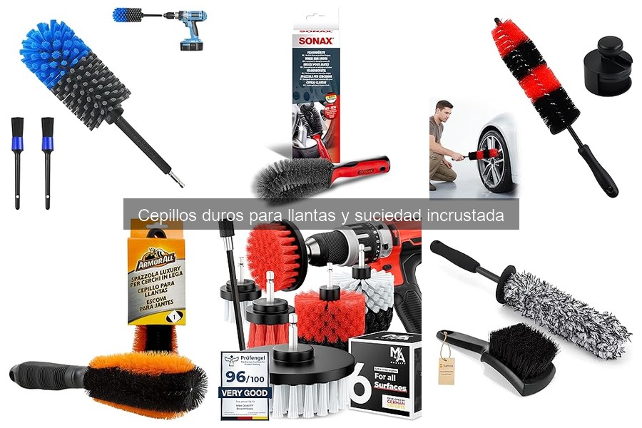 Alternativas a cepillos duros para llantas de coche