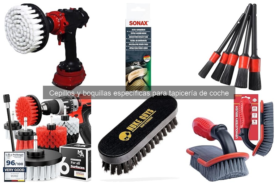 Alternativas a cepillos y boquillas para tapicería de coche
