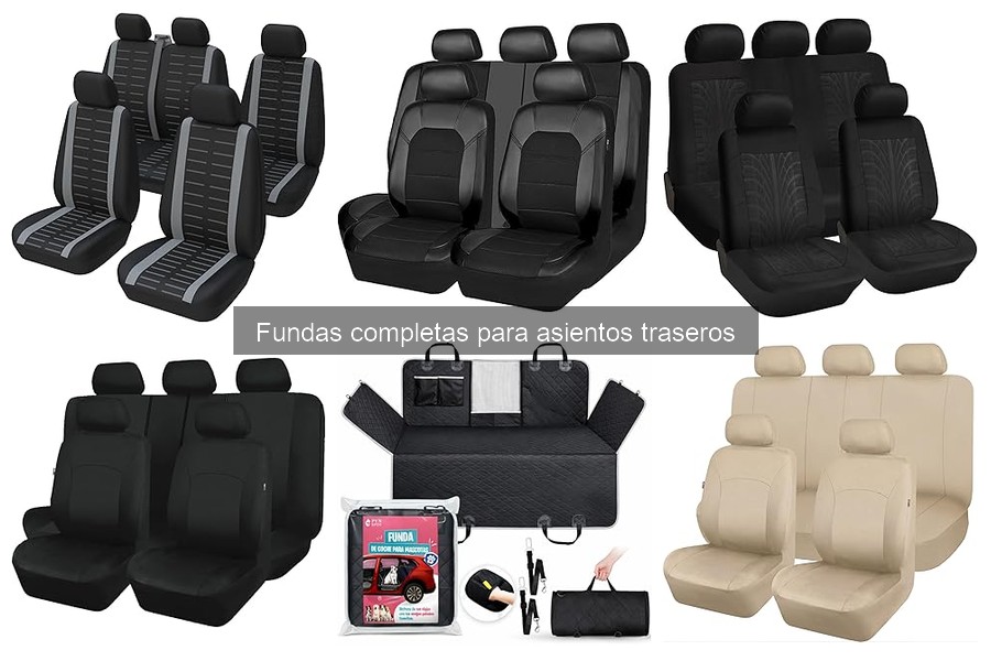 Alternativas a fundas completas para asientos traseros