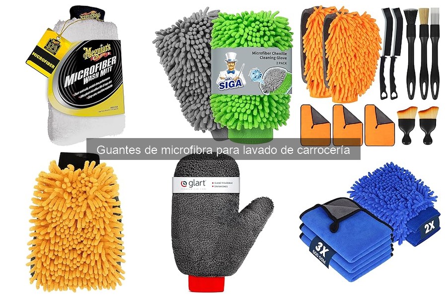 Alternativas a guantes de microfibra para lavar el coche