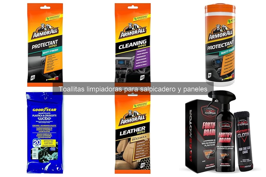 Alternativas a las toallitas limpiadoras para salpicadero