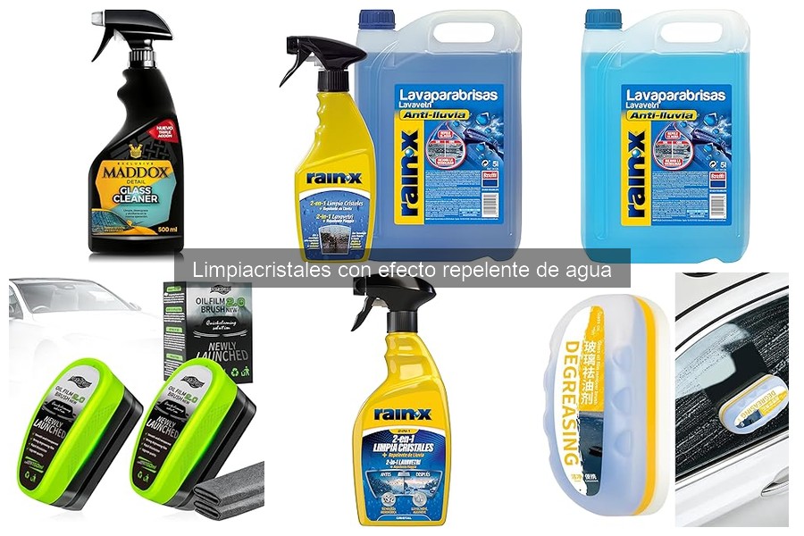 Alternativas a limpiacristales repelentes de agua para coches