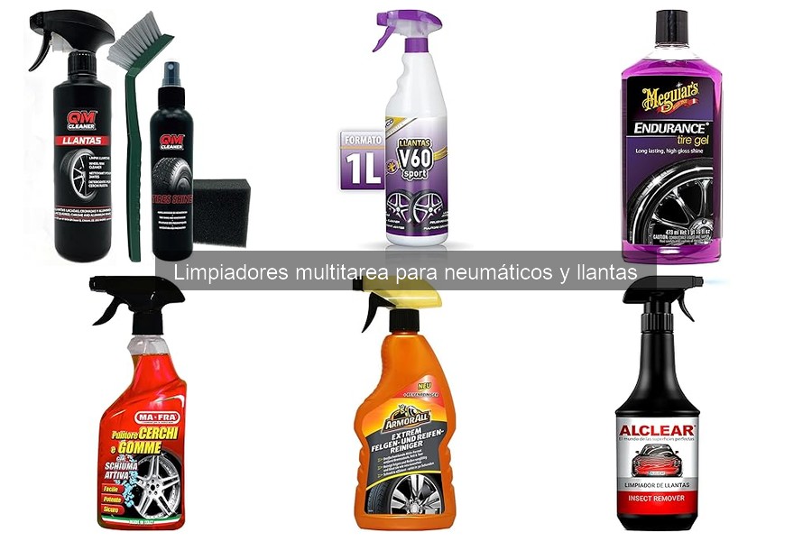 Alternativas a limpiadores multitarea para llantas y neumáticos
