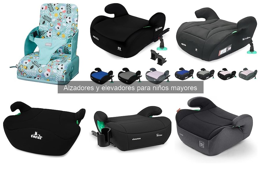 Alternativas a los alzadores para niños mayores en coche