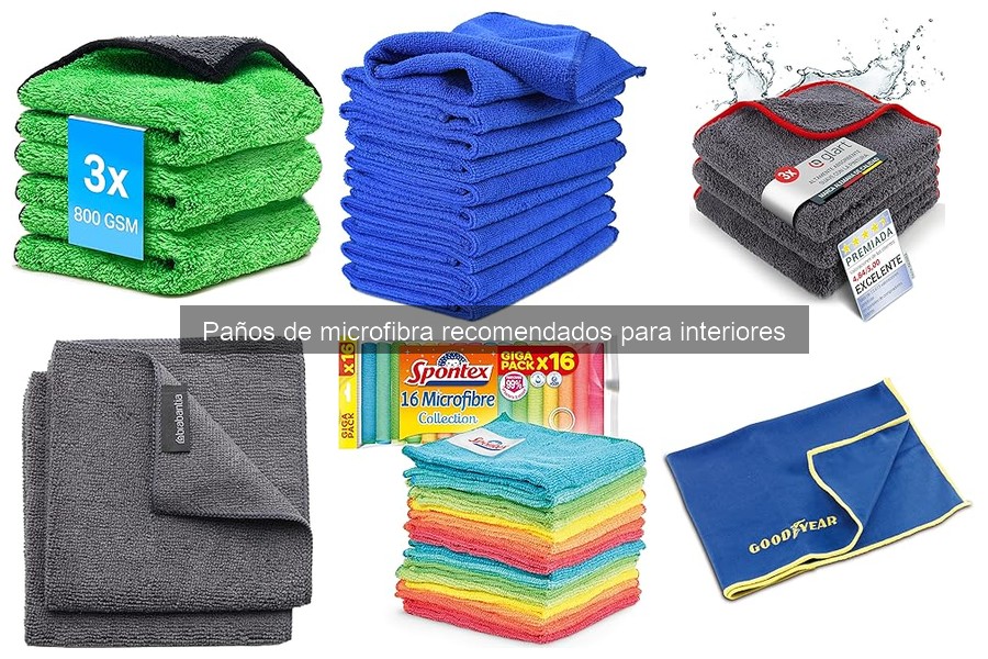 Alternativas a los paños de microfibra para interiores de coche