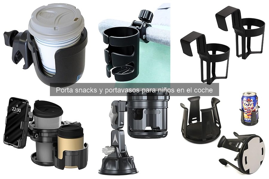 Alternativas a porta snacks y portavasos para niños en coche