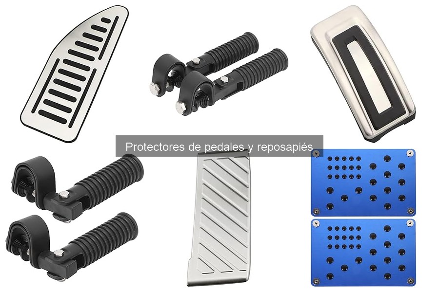 Alternativas a protectores de pedales y reposapiés en coches