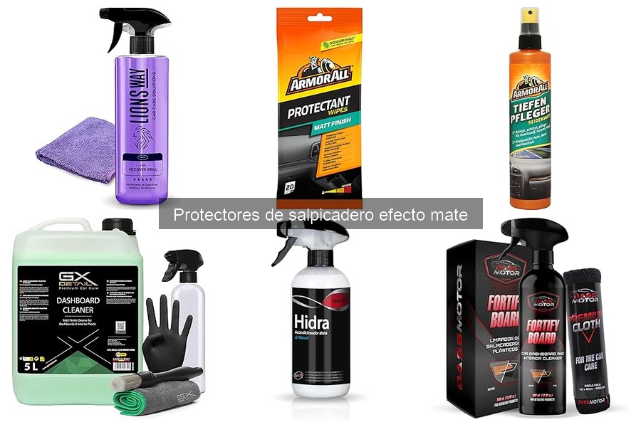 Alternativas a protectores de salpicadero efecto mate