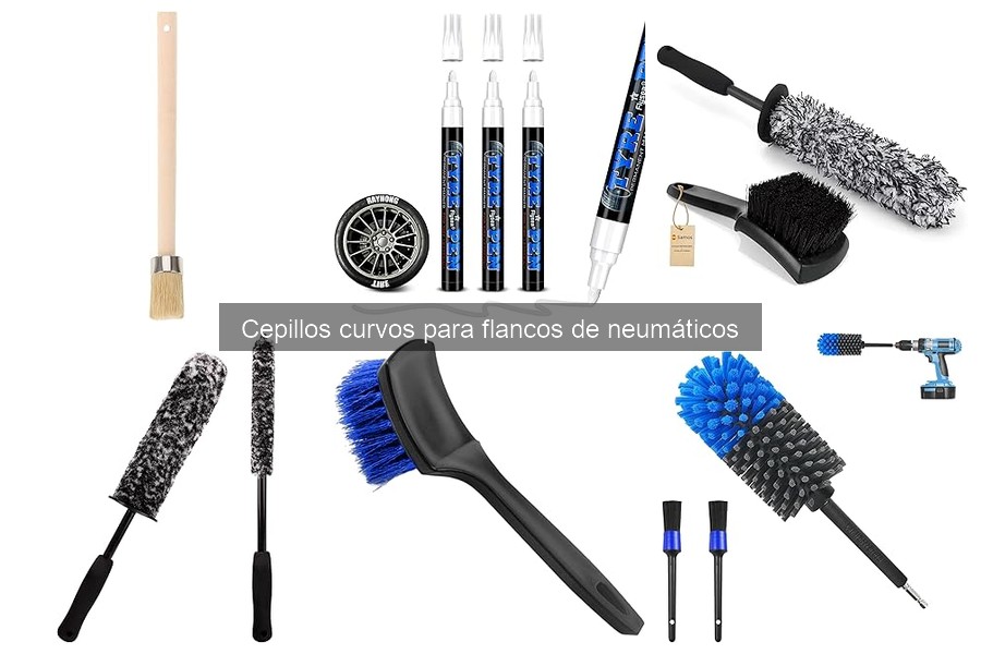 Alternativas al cepillo curvo para limpiar flancos de neumáticos