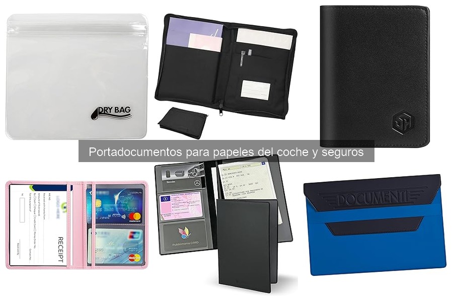 Alternativas al portadocumentos para papeles del coche