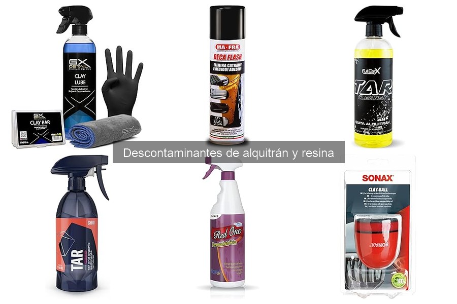 Alternativas caseras a descontaminantes de alquitrán y resina