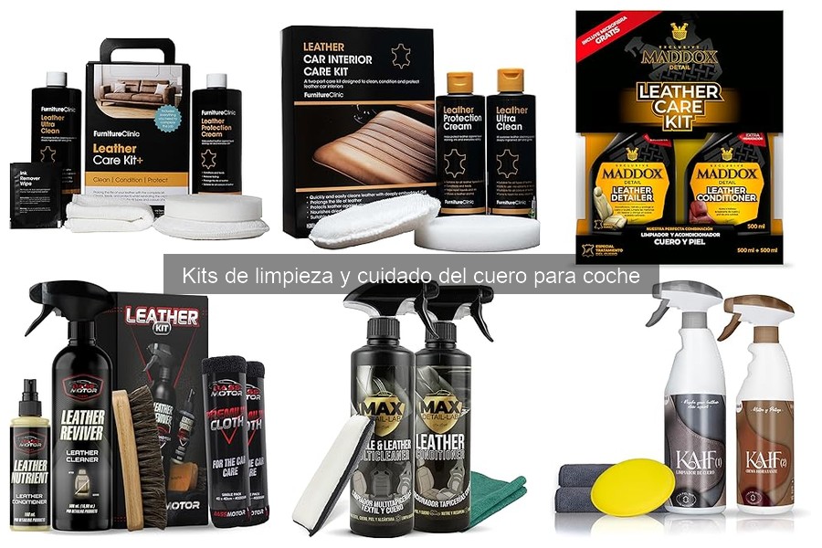 Alternativas caseras a kits de limpieza de cuero para coche