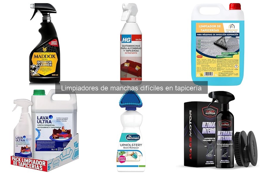 Alternativas caseras para limpiar manchas difíciles en tapicería