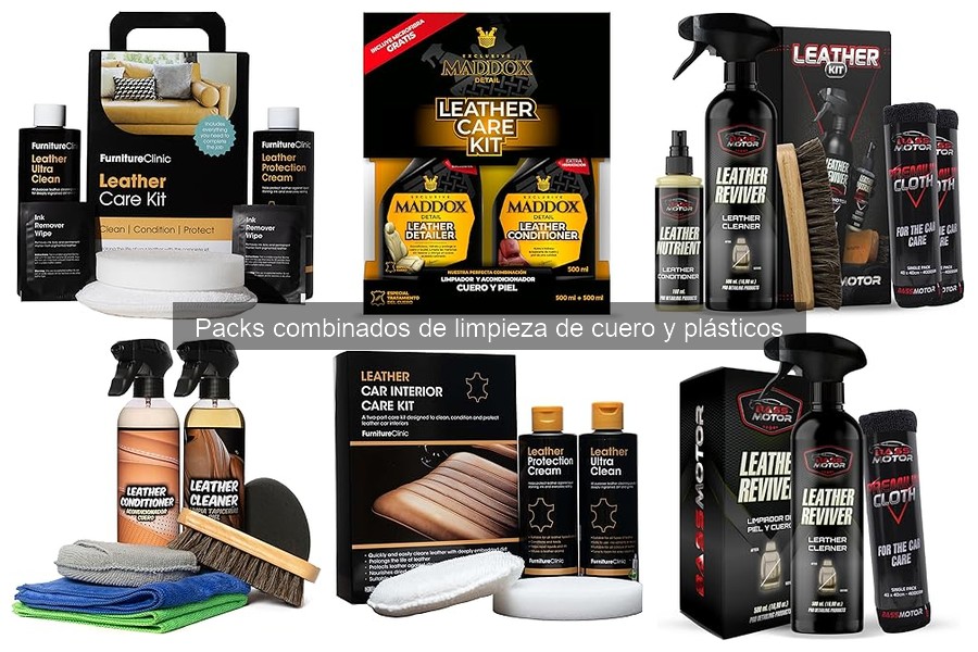 Alternativas económicas a packs de limpieza de cuero y plásticos