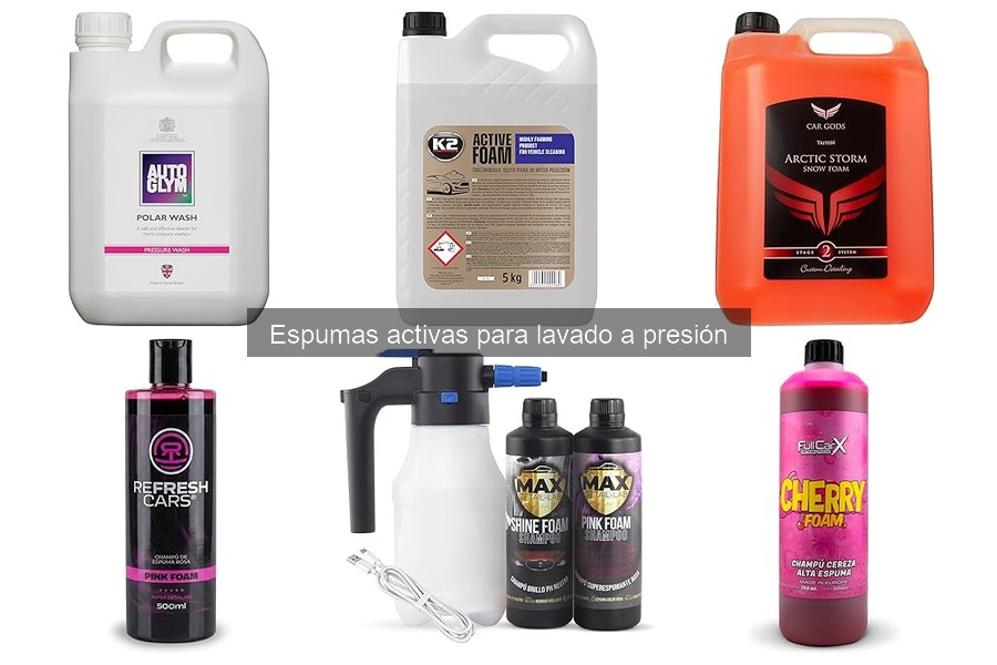 Beneficios de las espumas activas para lavar coches