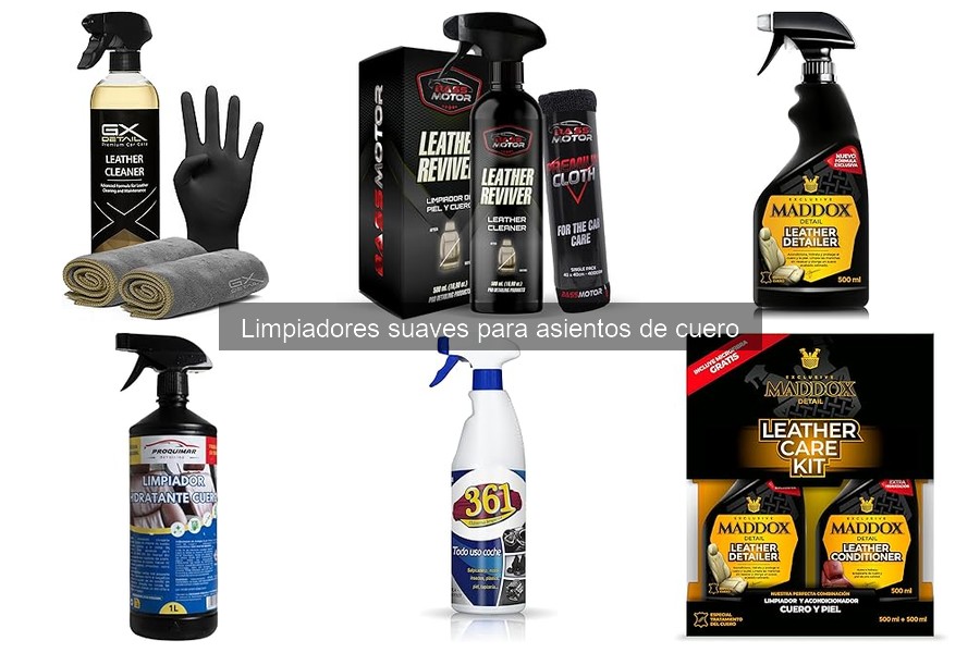 Beneficios de limpiadores suaves para asientos de cuero