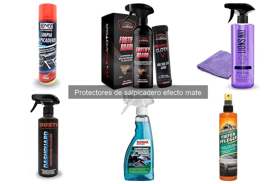 Beneficios de protectores de salpicadero efecto mate