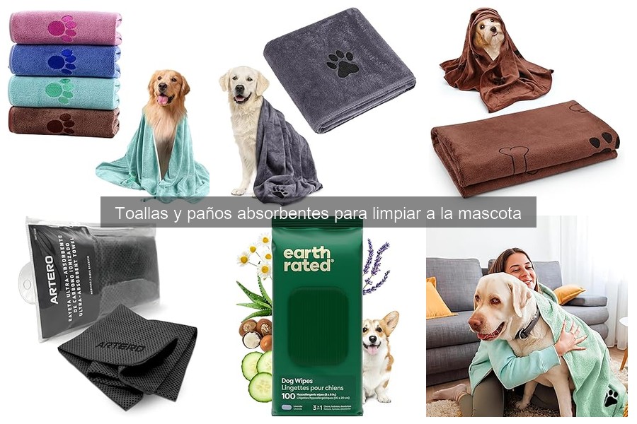 Beneficios de toallas absorbentes para limpiar mascotas