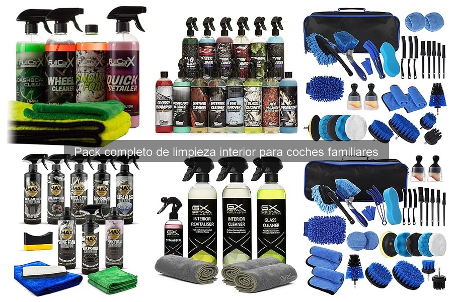 Beneficios de un Pack Completo de Limpieza para Coches Familiares