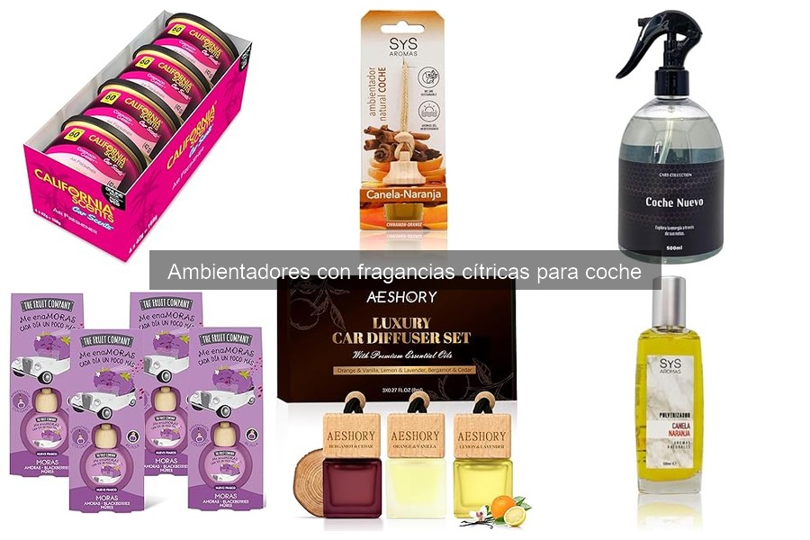 Beneficios de usar ambientadores cítricos en tu coche