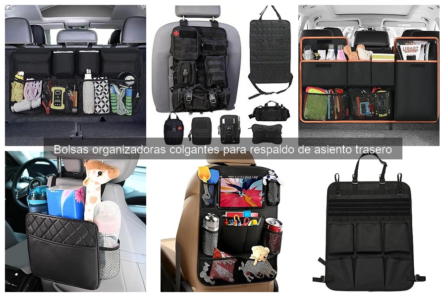 Beneficios de usar bolsas organizadoras colgantes en el coche