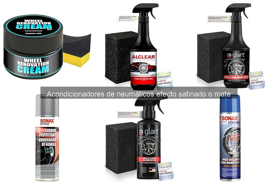 Beneficios del acondicionador de neumáticos efecto satinado