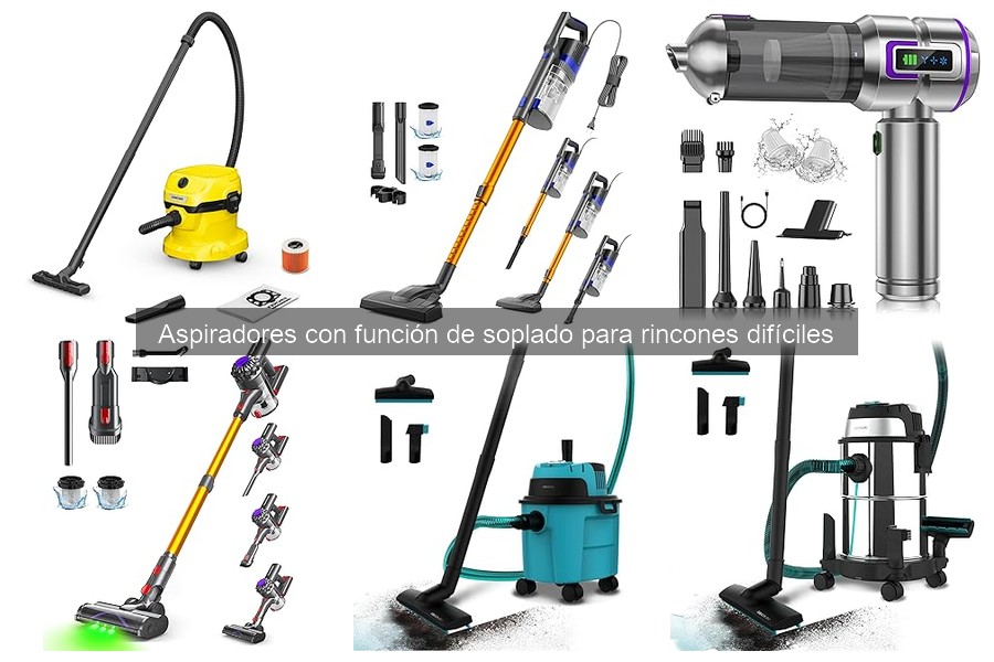 Características técnicas de aspiradores con función de soplado