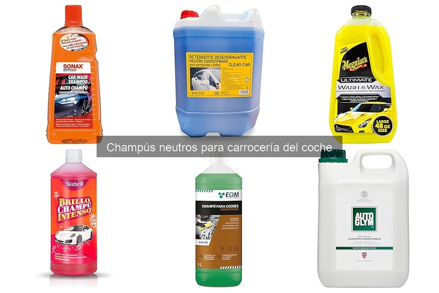 Cómo almacenar champús neutros para el cuidado de tu coche