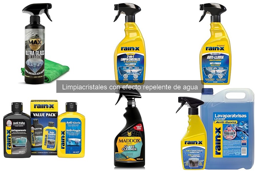 Cómo aplicar limpiacristales con efecto repelente de agua