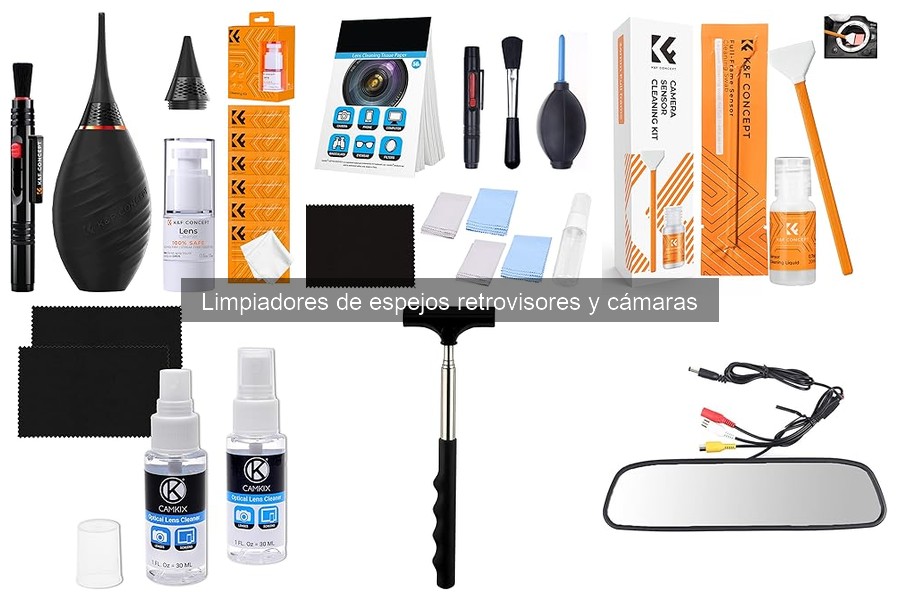 Cómo aplicar limpiadores de espejos y cámaras correctamente