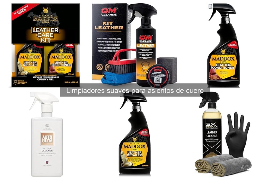 Cómo aplicar limpiadores suaves en asientos de cuero