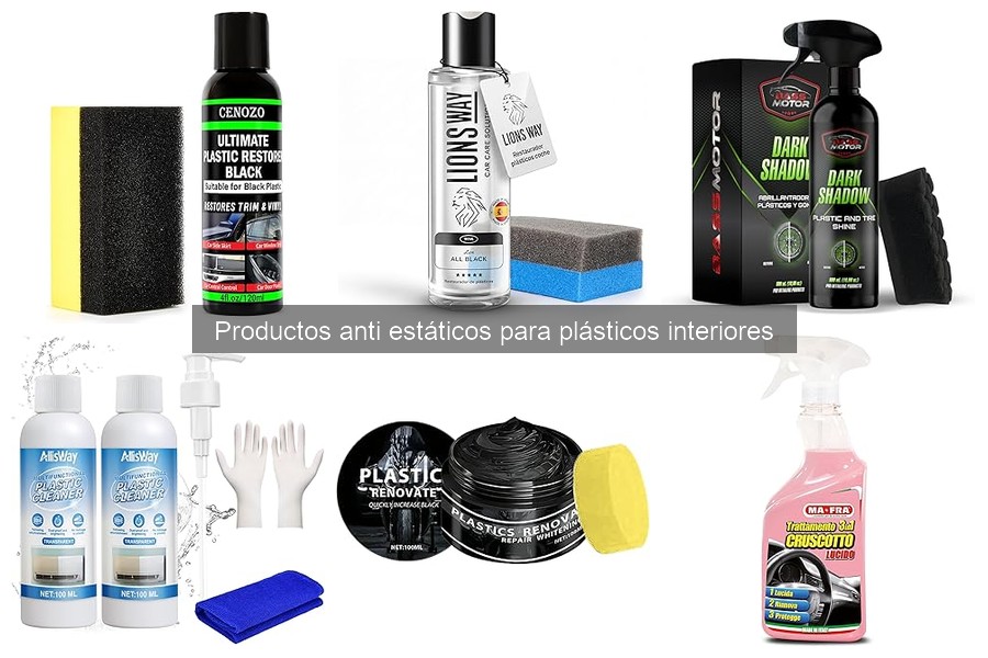 Cómo aplicar productos anti estáticos en plásticos interiores