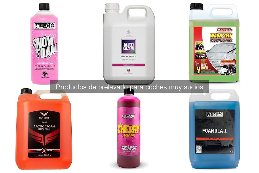 Cómo aplicar productos de prelavado para coches sucios