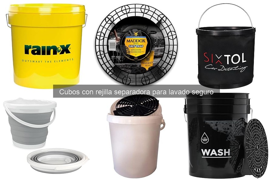 Cómo elegir el mejor cubo con rejilla separadora para lavar tu coche