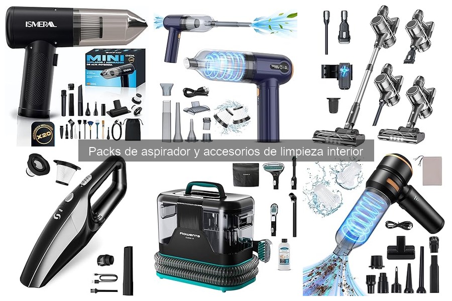 Cómo elegir el mejor pack de aspirador para limpieza de coche