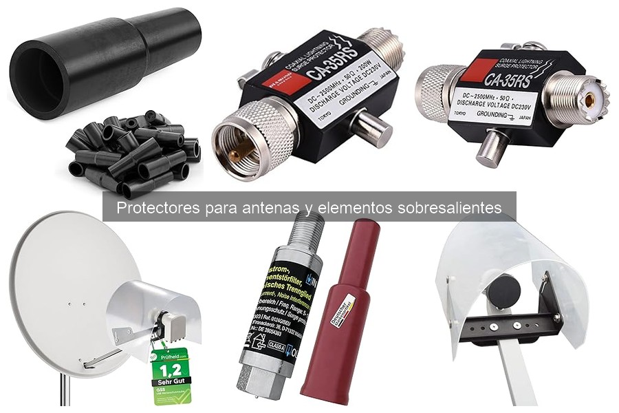 Cómo instalar protectores para antenas y elementos sobresalientes