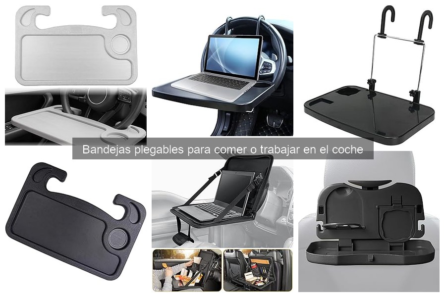 Cómo instalar y usar bandejas plegables en el coche