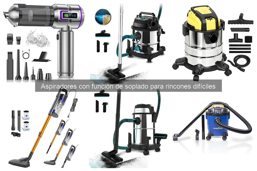 Cómo limpiar rincones difíciles con aspirador soplador