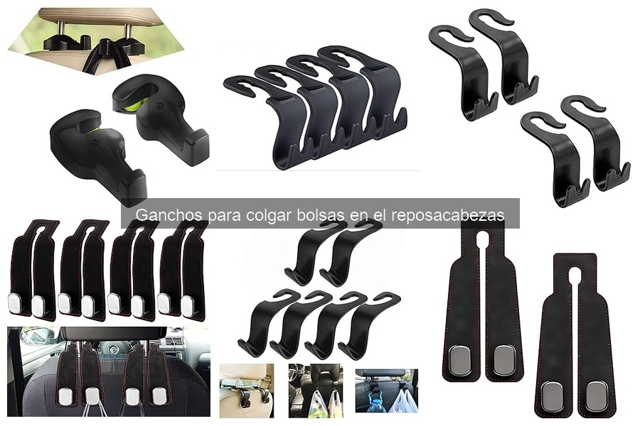 Cómo limpiar y mantener los ganchos para colgar bolsas en coche