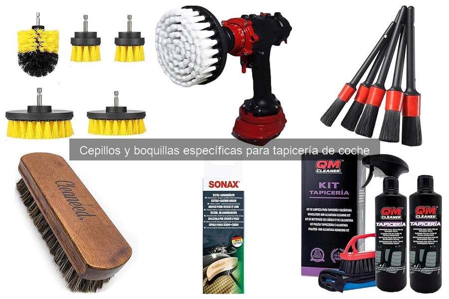 Cómo Usar Cepillos y Boquillas para Limpiar Tapicería de Coche
