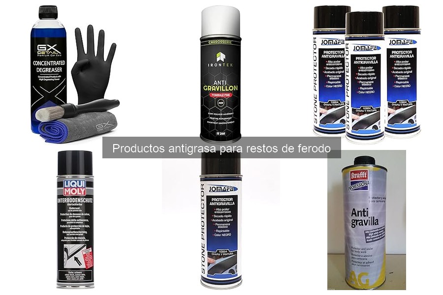 Cómo usar productos antigrasa para ferodo en tu coche