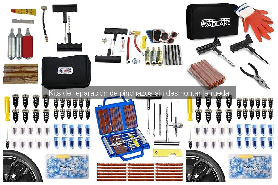 Cómo usar un kit de reparación de pinchazos sin desmontar la rueda