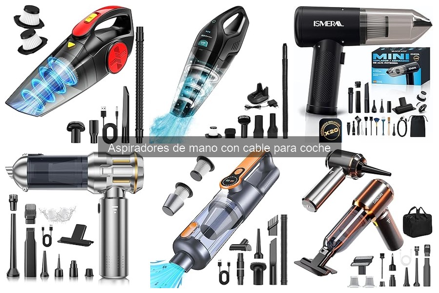 Comparativa: Aspiradores de mano con y sin cable para coche