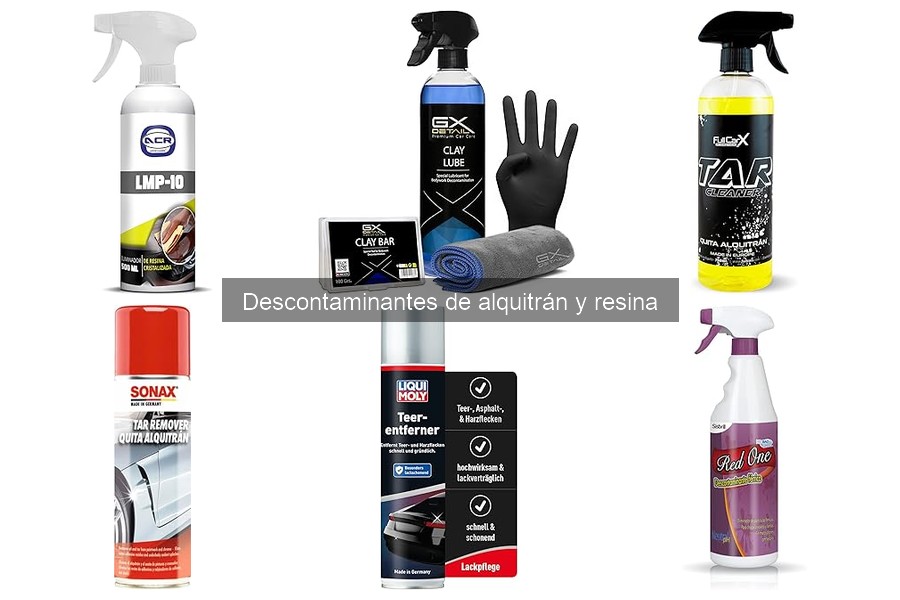 Comparativa de Descontaminantes de Alquitrán y Resina