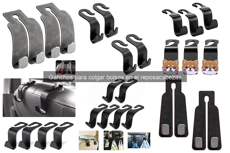 Comparativa de ganchos para colgar bolsas en el coche