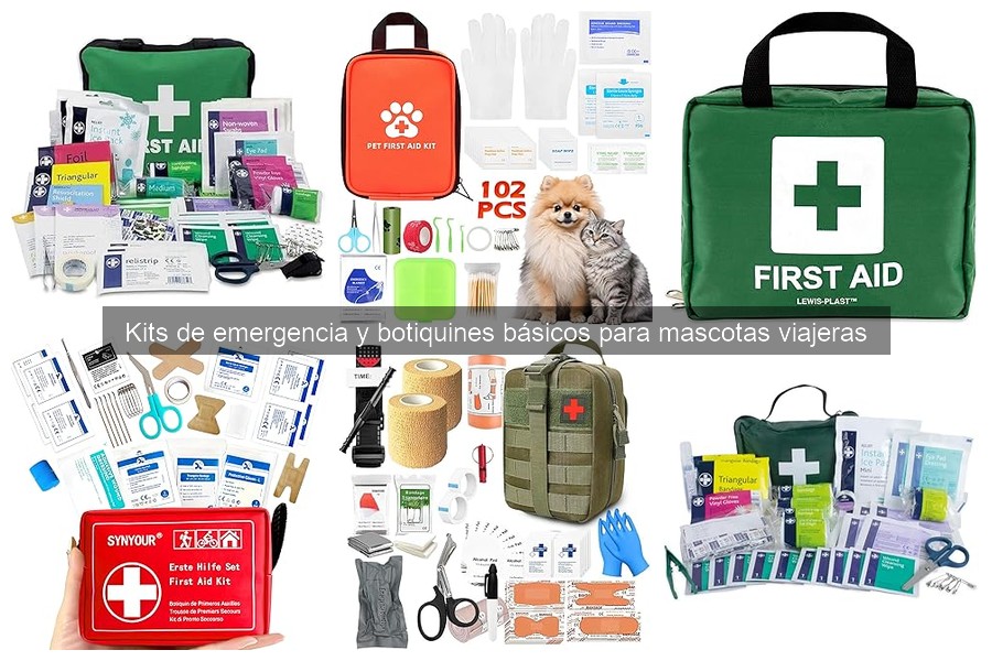 Comparativa de kits de emergencia para mascotas viajeras
