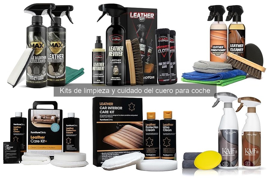 Comparativa de Kits de Limpieza de Cuero para Coche